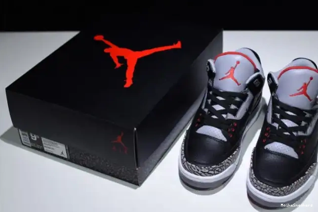 MaikeSneakers 854262-001 Jordan Black Cement 3 Air 0509